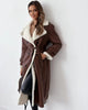 Women’s Belted Double-Breasted Winter Trench Coat by FitiqueFit