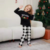 Long Sleeve Trousers Letter Printing Plaid Home Wear by My Store