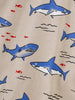 Children's Shark Print Crew Neck Short Sleeve T-Shirt by Simply Love