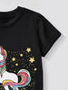 Children's Unicorn Graphic Short Sleeve T-Shirt by Simply Love