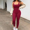 Women’s Ribbed Sleeveless Jumpsuit by FitiqueFit