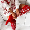 Winter Christmas Warm Knitted Women Stocking by FitiqueFit