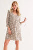 Leopard Ruffle Hem Woven Mini Dress For Women – Leopard Print Dress, Flattering Ruffle Hem Dress, Playful Mini Dress, Animal Print Dress, Chic Leopard Dress by Stevvex