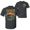 Retro Alligator Alcatraz T-Shirt – Funny Florida Everglades Double-Sided Tee, Southern Swamp Humor Shirt for Men & Women by Dog Mom Hat