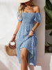 Plus Size Backless Midi Dress – Elegant Pleated Summer Party Dress by FitiqueFit