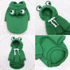Soft Warm Cat Clothes For Small Dogs Cats Funny Halloween Cosplay Frog Costume Kitten Creative Sweatshirts Pet Autumn Hoodies by My Store