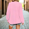 Plus Size Women's V-Neck Solid Top by FitiqueFit