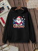 Kawaii Santa Hoodie – Women’s Graffiti Christmas Sweatshirt by FitiqueFit