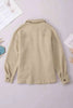 Comfortable Button-Down Collared Jacket Classic Lightweight Classic Design With Pockets by Stevvex