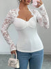 Lace Sleeve Long Sleeve T-Shirt by Simply Love