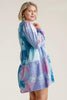 Colorful Full Size Round Neck Long Sleeve Dress Plus Size Boho Chic Beautiful Girls Dress by Stevvex