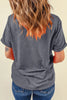 Gray Colorful GAME DAY Graphic Crew T Shirt by Wild and Free Boutique