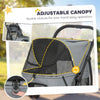 3 Wheel Pet Stroller with Easy One-Click Quick Fold, Mesh Window, Washable Cushion, for Medium Dogs by Furr Baby Gifts