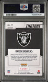 Graded 2024 Panini Instant NFL Brock Bowers #77 Rookie RC Football Card PSA 10 Gem Mint