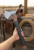 Heavy Duty Damascus Camp Axe with Leather Wrap Handle and Sheath, Hand-Forged Bushcraft Axe | JW SteelCrafts by JW SteelCrafts
