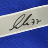 Framed Autographed/Signed Luka Doncic 35x39 Dallas Mavericks Blue Authentic Basketball Jersey Fanatics COA