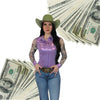 All In Mesh Sleeve Pearl Snap Rodeo Shirt by Neon Spur
