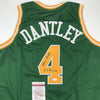Autographed/Signed Adrian Dantley HOF 2008  Utah Green Basketball Jersey JSA COA