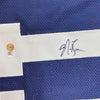Framed Autographed/Signed NaVorro Bowman 35x39 Penn State Blue College Football Jersey Beckett BAS COA