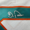 Framed Autographed/Signed De'Von DeVon Achane 35x39 Miami White Football Jersey Beckett BAS COA