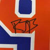 Framed Autographed/Signed RJ R.J. Barrett 35x39 New York Knicks Blue Basketball Jersey Fanatics COA