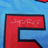 Framed Autographed/Signed Jim Edmonds 35x39 St. Louis Blue Baseball Jersey JSA COA