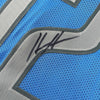 Framed Autographed/Signed Hendon Hooker 35x39 Detroit Blue Football Jersey Beckett BAS COA