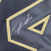 Framed Autographed/Signed Giannis Antetokounmpo 35x39 Milwaukee Blackout Basketball Jersey JSA COA