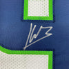 Framed Autographed/Signed Kenneth Walker 35x39 Seattle White Football Jersey Beckett BAS COA