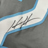 Framed Autographed/Signed Hendon Hooker 35x39 Detroit Grey Football Jersey JSA COA