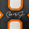 Framed Autographed/Signed Cal Ripken Jr. 35x39 Baltimore White Baseball Jersey Beckett BAS COA
