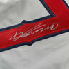 Framed Autographed/Signed Vladimir Vlad 35x39 Guerrero Los Angeles LA Anaheim Grey Baseball Jersey Beckett BAS COA