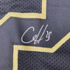 Framed Autographed/Signed Clyde Edwards-Helaire 35x39 Kansas City Blackout Football Jersey Beckett BAS COA