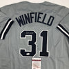 Autographed/Signed Dave Winfield New York Grey Baseball Jersey JSA COA by Hall of Fame Sports Memorabilia