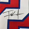 Framed Autographed/Signed Frank Gore 35x39 Buffalo Red Football Jersey JSA COA