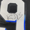 Framed Autographed/Signed RJ R.J. Barrett 35x39 New York Knicks Black City Basketball Jersey Fanatics COA