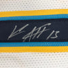 Autographed/Signed Keenan Allen Los Angeles LA White Football Jersey JSA COA