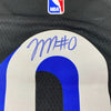 Framed Autographed/Signed Tyrese Maxey 35x39 Philadelphia 76ers Sixers Black City Edition Basketball Jersey JSA COA