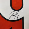Framed Autographed/Signed Joe Burrow 35x39 Cincinnati Bengals Orange Authentic Nike Limited Football Jersey Fanatics COA