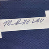 Framed Autographed/Signed Micah 35x39 Parsons Penn State Blue College Football Jersey JSA COA