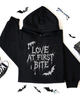 Love at first bite hoodie by Madness & Mayhem LLC