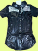 Girls Entry Fees Mesh Yoke Pearl Snap Jackpot Shirt by Neon Spur