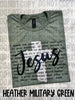 I Speak The Name Of Jesus Over You Bleached Cross Tee