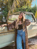 Rebel Yell Horse & Leopard Print Reversible Duster by Lil Bee's Bohemian