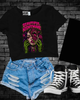 Beautiful disaster Cropped Tee by Madness & Mayhem LLC