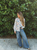 Eyes Without a Face Butterfly Button Up Blouse by Lil Bee's Bohemian