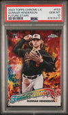 Graded 2023 Topps Chrome Logofractor Edition Gunnar Henderson #FS3 Future Stars Rookie RC Baseball Card PSA 10 Gem Mint