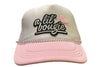 A 'lil Bougie Girls Foam Trucker Hat w/ Crystal Chain by Neon Spur
