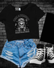 Feral & unhinged mom Cropped Tee by Madness & Mayhem LLC