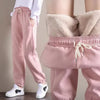 Women Harem Pants Drawstring Fleece Long Sweatpants Sports Casual Pants